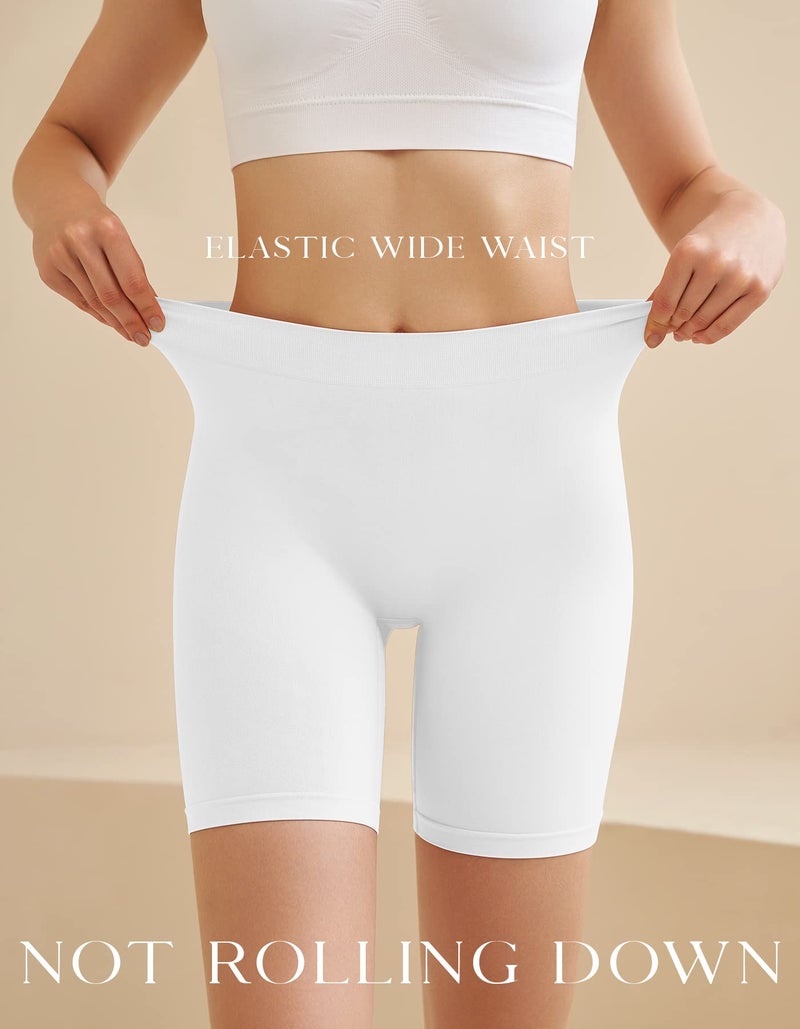 SIMIYA Slip Shorts for Women, Smooth Seamless Slip Shorts for Under Dresses, Stretch Workout Yoga Biker Shorts - Image 5